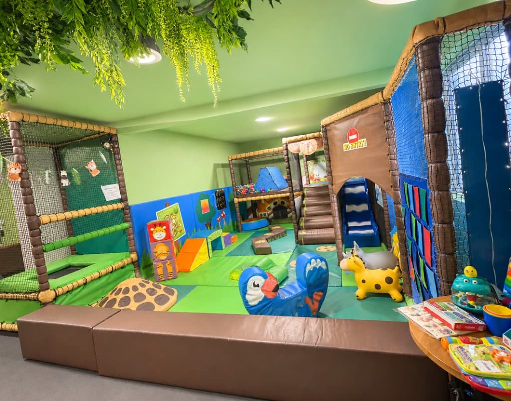 Soft play cafe interior